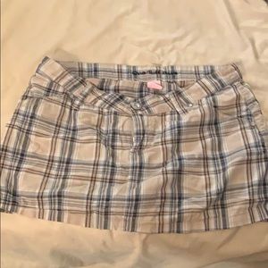 Plaid mini skirt
